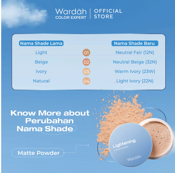 Paragon Technology and Innovation Wardah Lightening Matte Powder 02 Neutral Beige