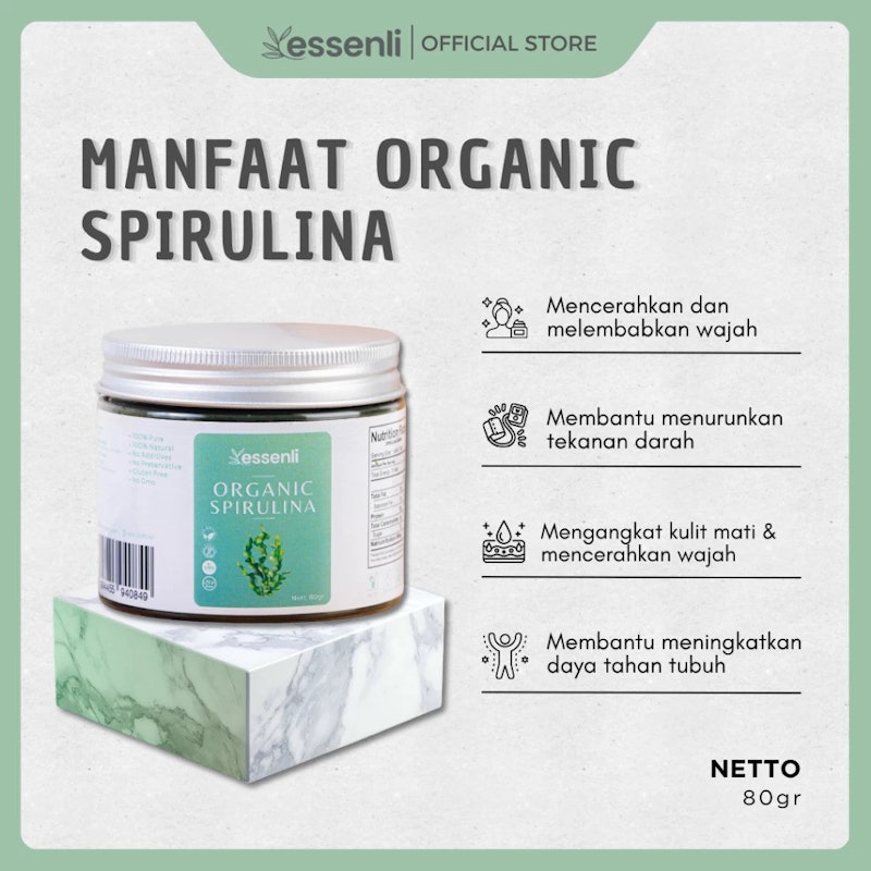 Essenli Organic Spirulina Powder 4