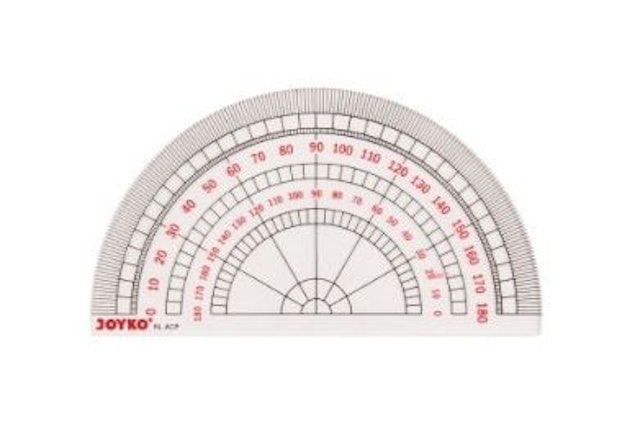 Acrylic Ruler Penggaris Busur ｜ RL-ACP