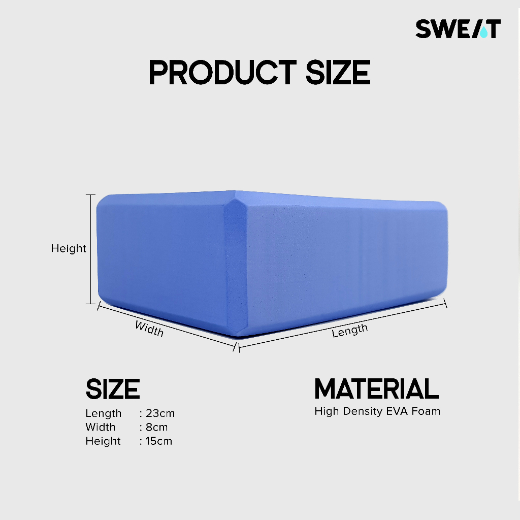 SWEAT Yoga Foam Block