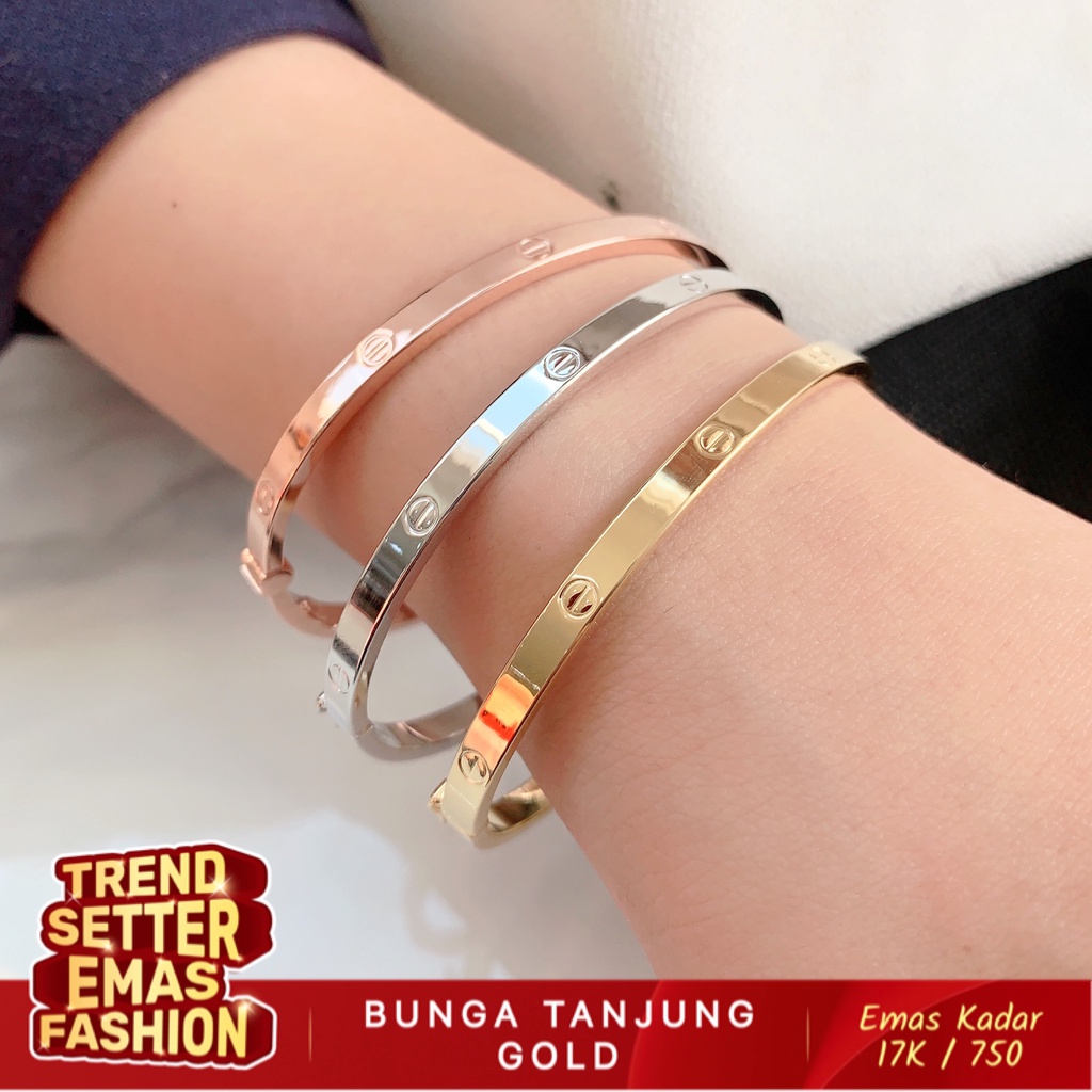 Bunga Tanjung Gelang Fashion Love Bangle