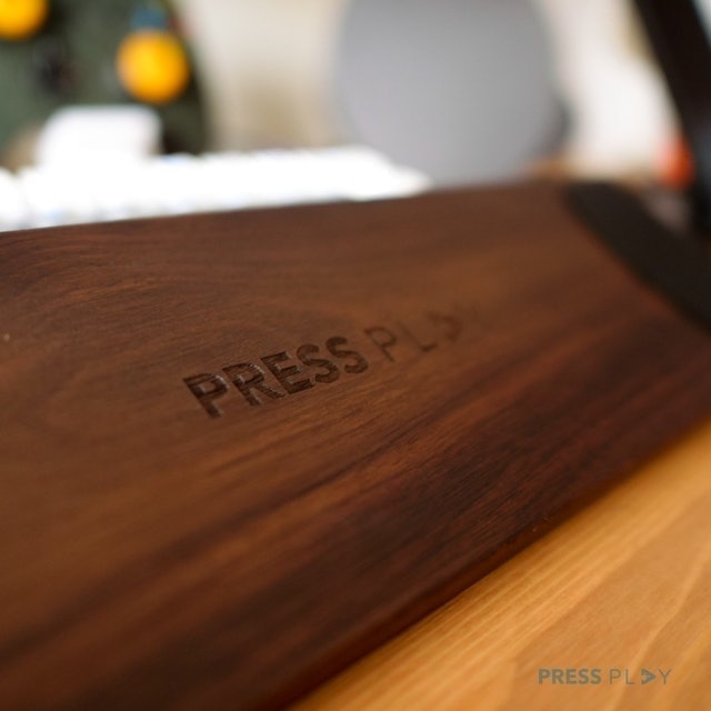 Press Play Wooden Wrist Rest
