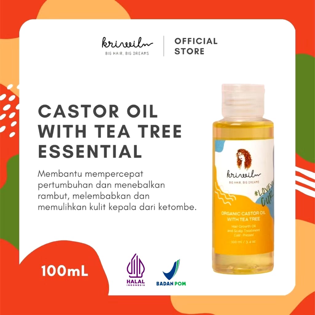 Iniko Karya Persada Kriwil Castor Oil with Tea Tree Essential Oil 
