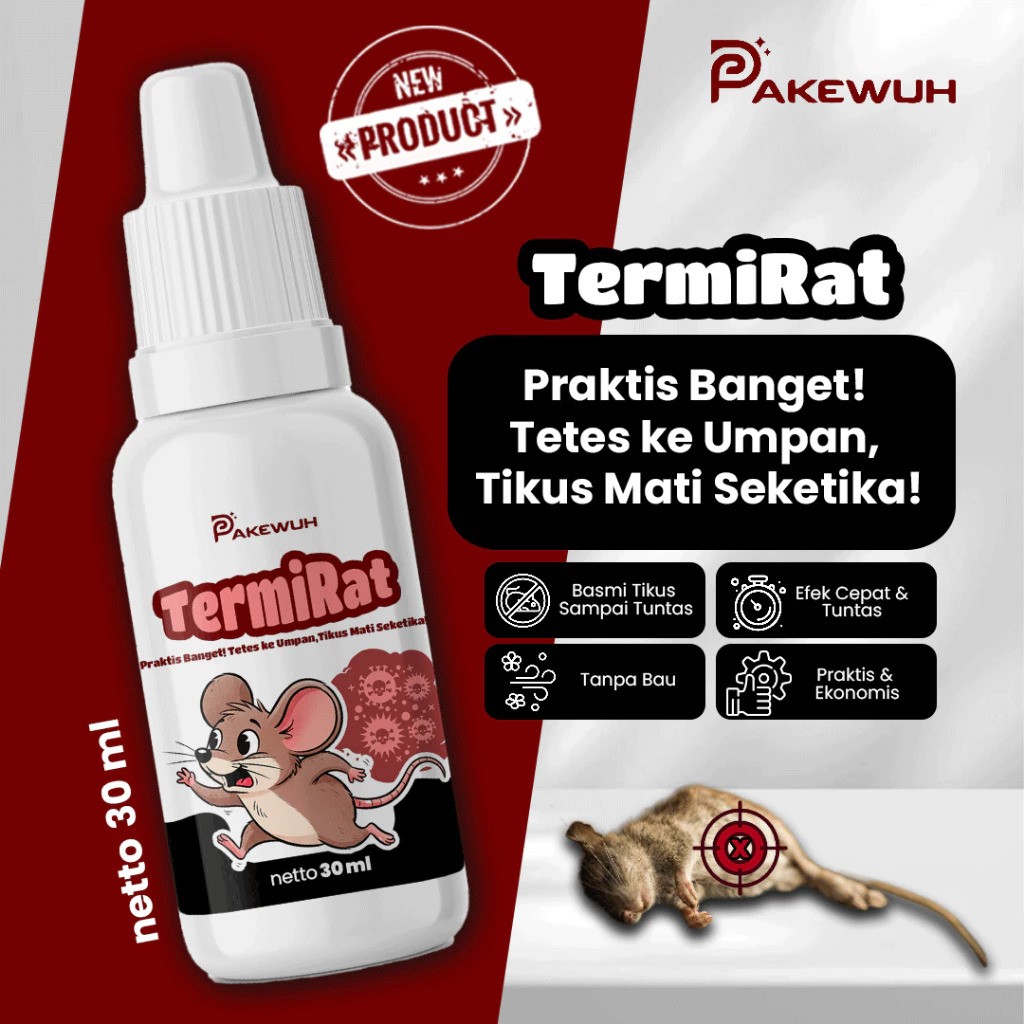  Pakewuh Racun Tikus Tetes Termirat 