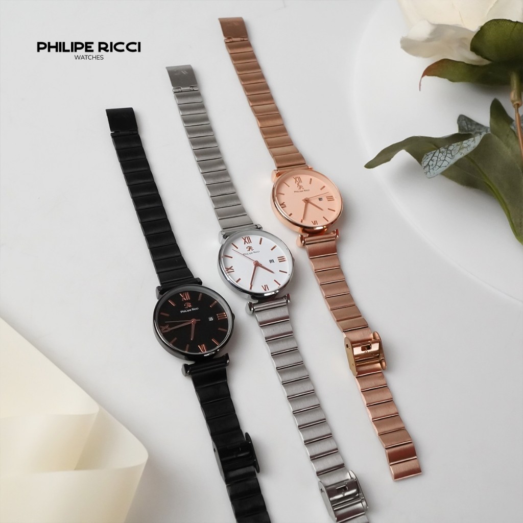 Jaya Sakti Grup PhiLipe Ricci Jam Tangan Wanita Rantai Kecil  7447