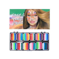 Giorgione Face Paint & Brush Set G-BP 12 Warna Mix04
