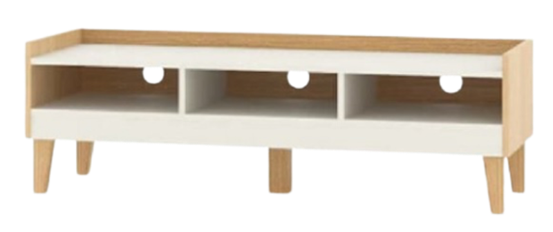Lucas TV Stand White-Beech 3