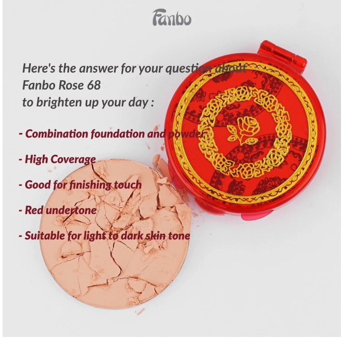 Fabindo Sejahtera Fanbo Rose 68 Compact Powder 06 Kuning Langsat