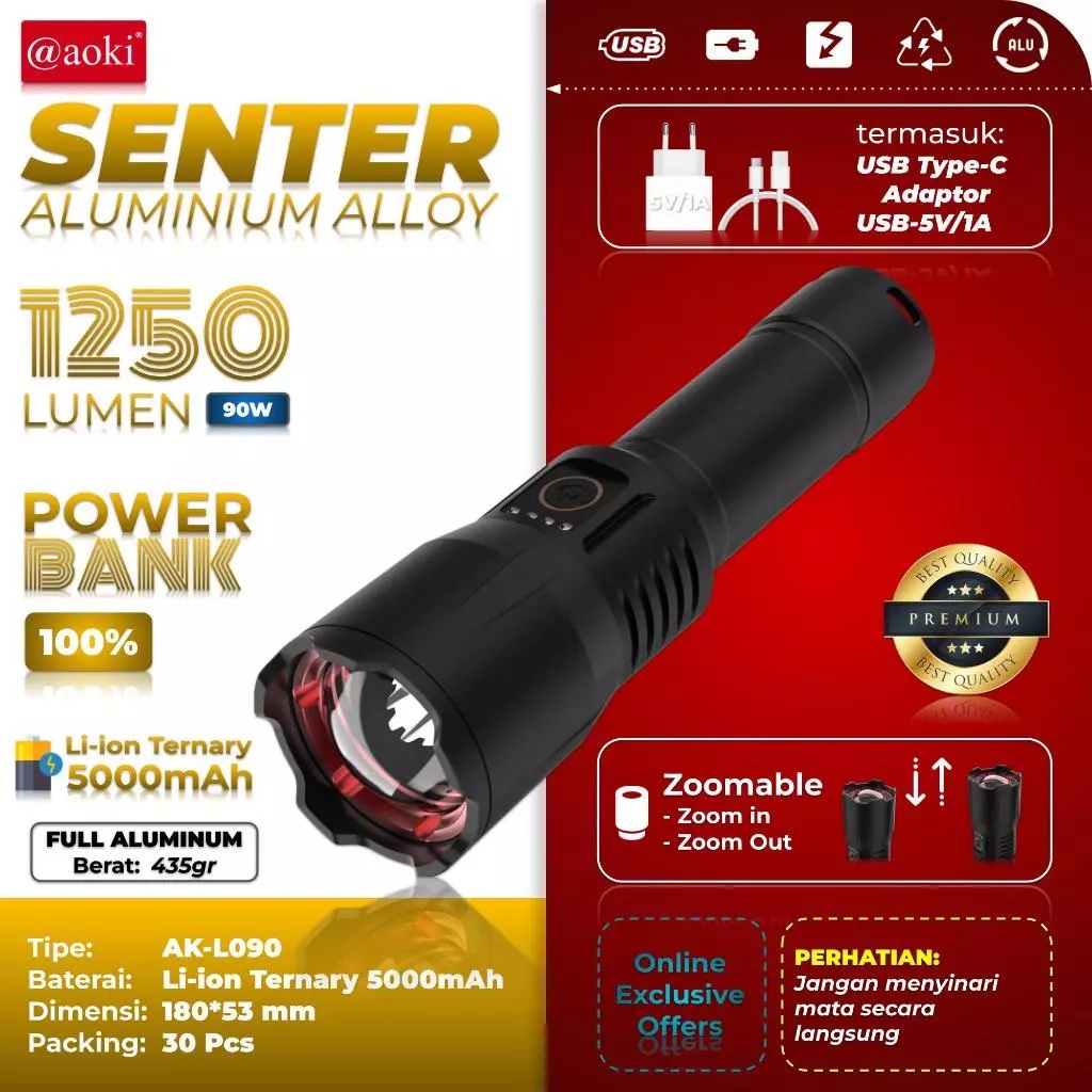  AOKI Senter Aluminium AK-L090