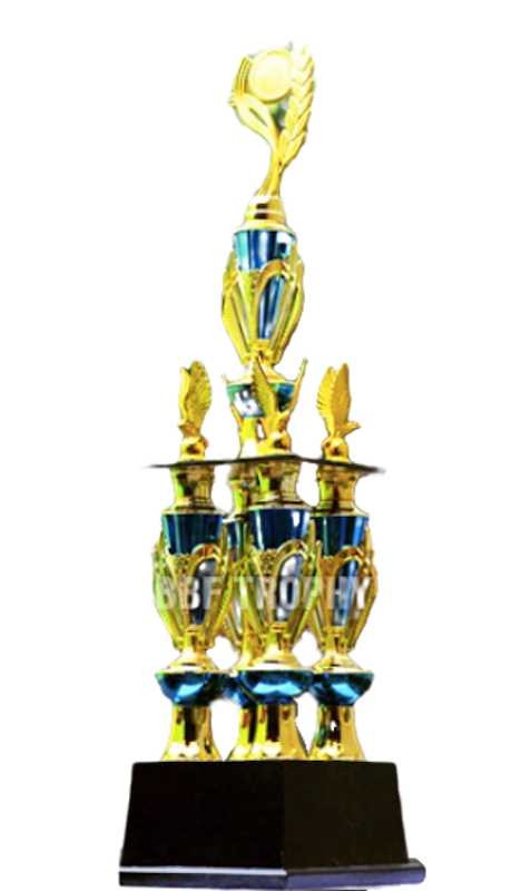 Piala 4 Kaki Mewah Sayap Biru 1