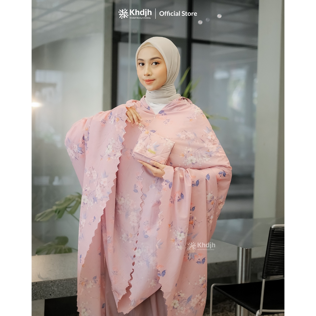  Khadijah Label Mukena Traveling Premium Jumbo Motif 2 in 1 Selena