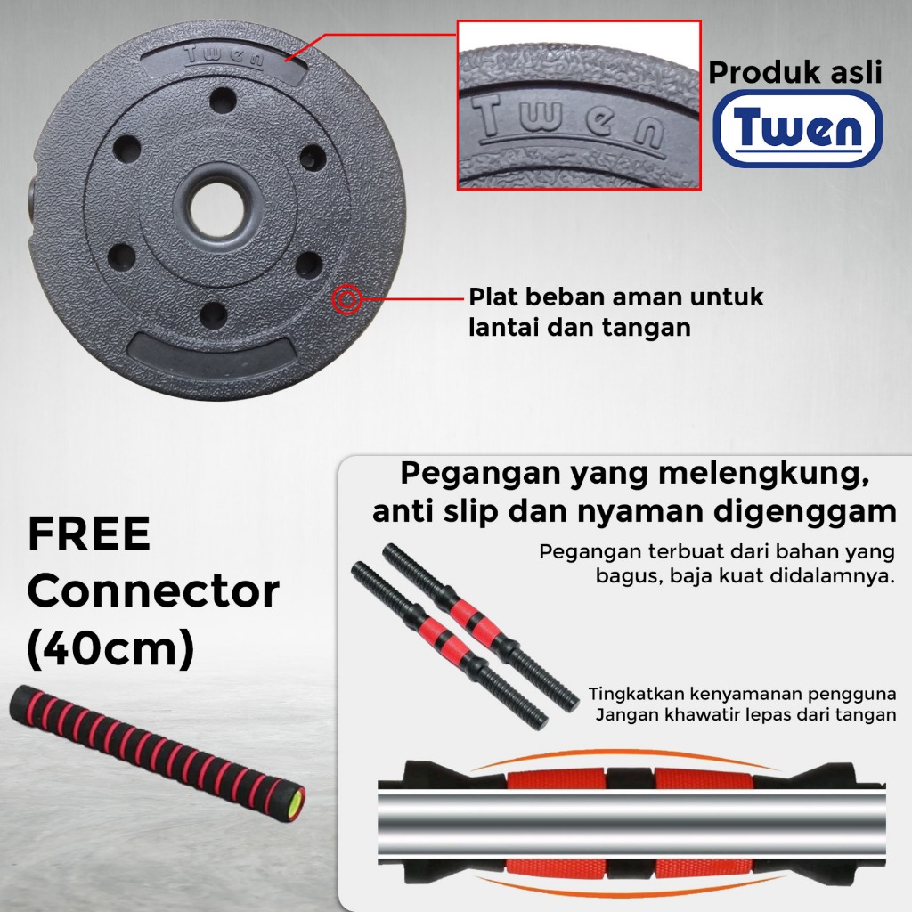 Sinar Mentari Sumatera Twen Dumbbell Set 40 kg DS40