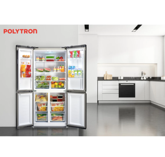Hartono Istana Teknologi Polytron Kulkas Side By Side 4 Pintu New Belleza Inverter PRS 510X