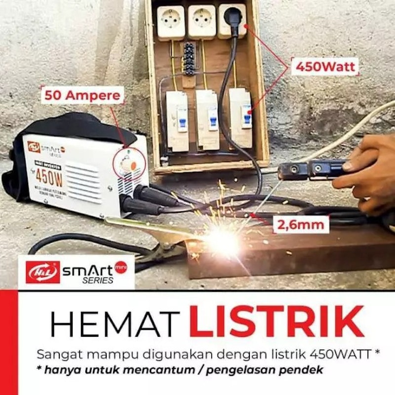 H&L Smart Series Mesin Las MMA100 5