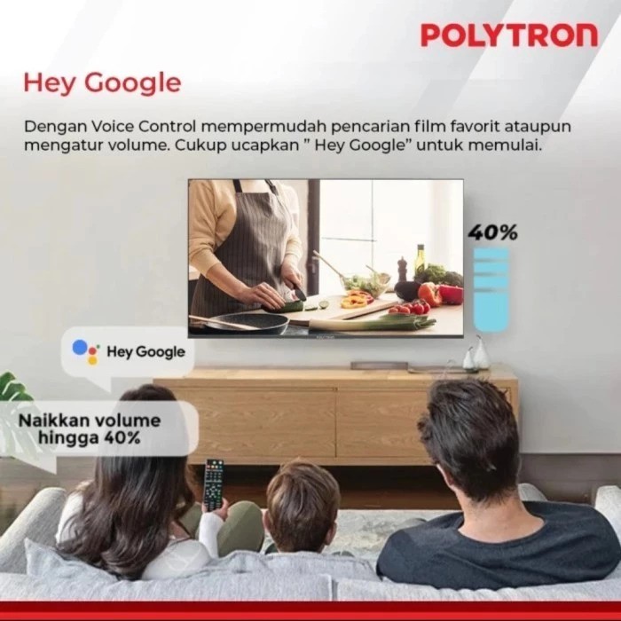 Polytron LED Smart Android TV 32" PLD32AG9953