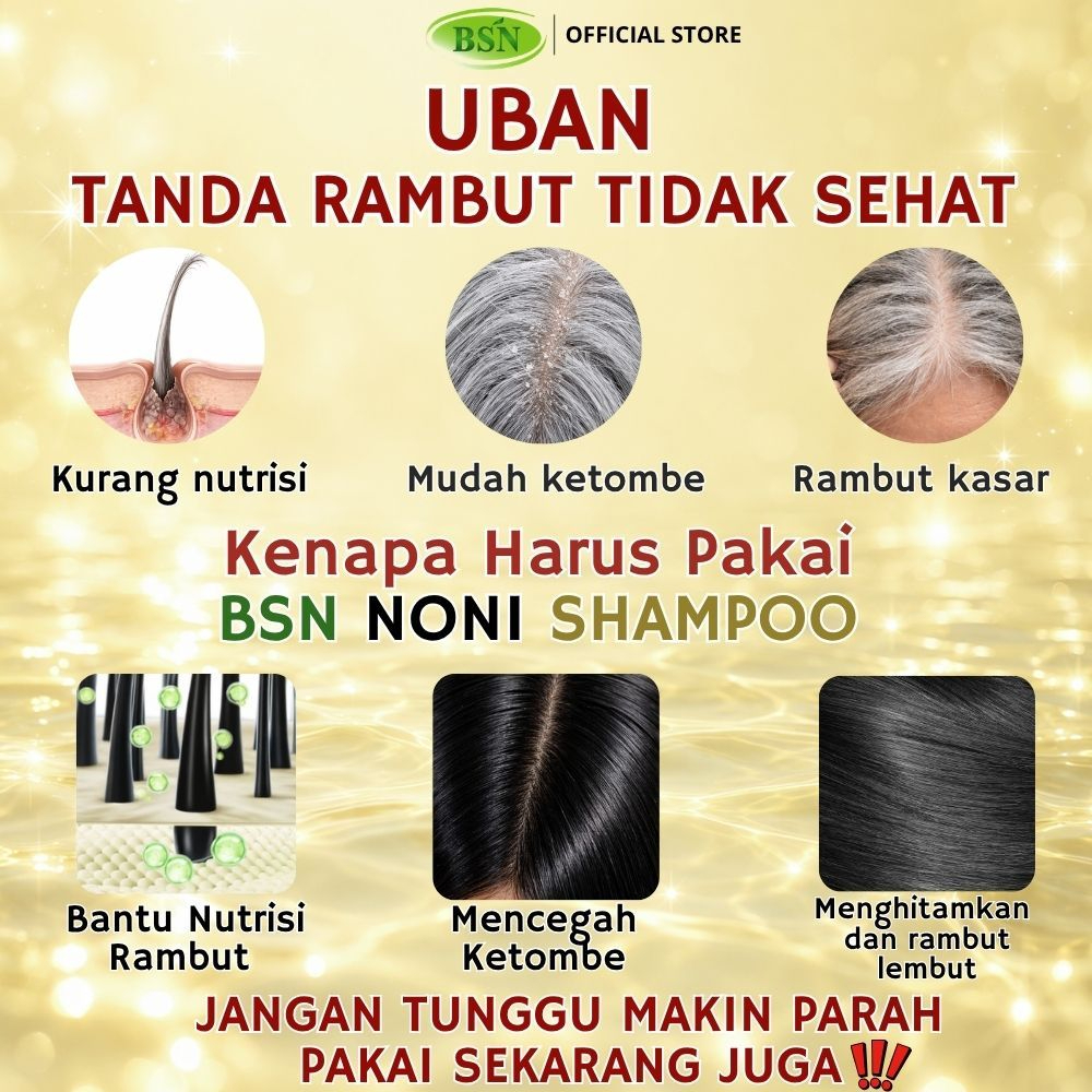 BSN Noni Natural Black Hair Shampoo 3