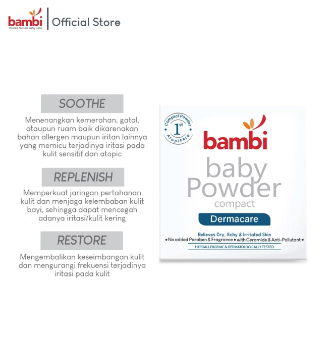 Fabindo Sejahtera Bambi Baby Powder Compact Dermacare