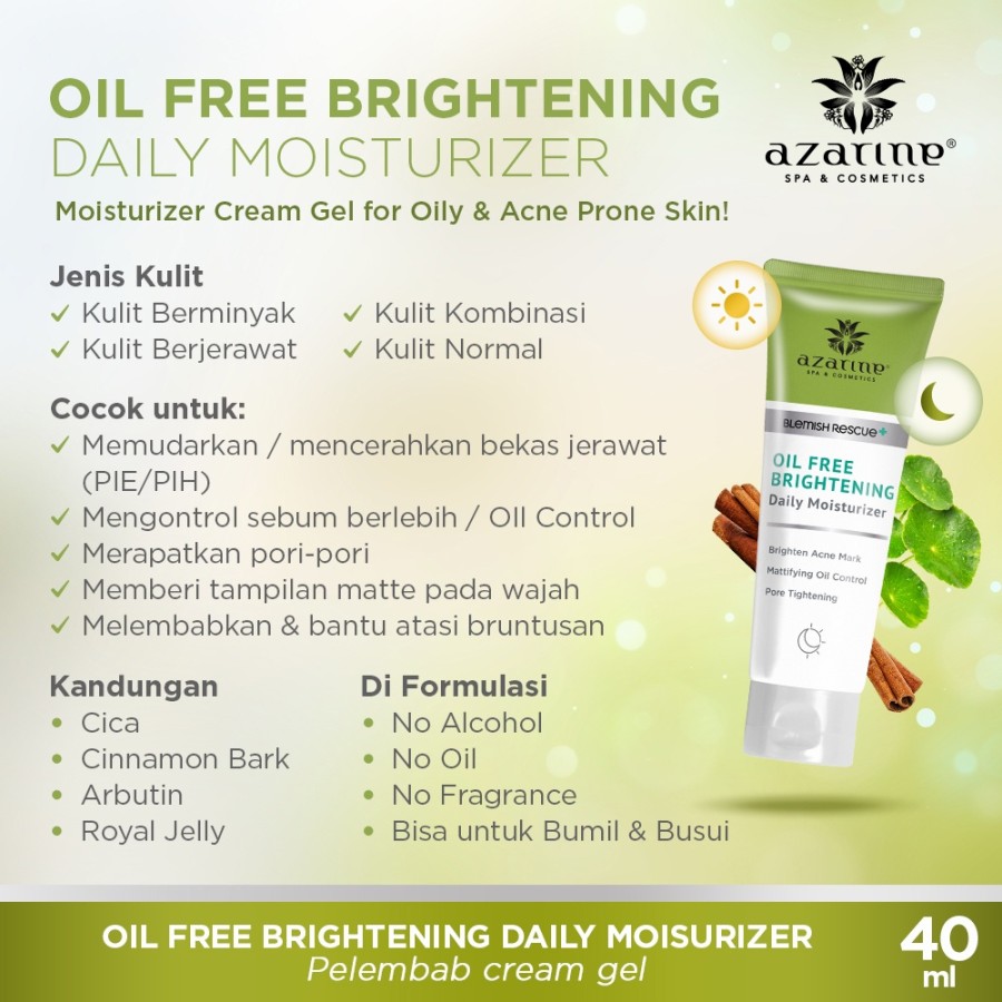 Wahana Kosmetika Indonesia Azarine® Oil Free Brightening Daily Moisturizer