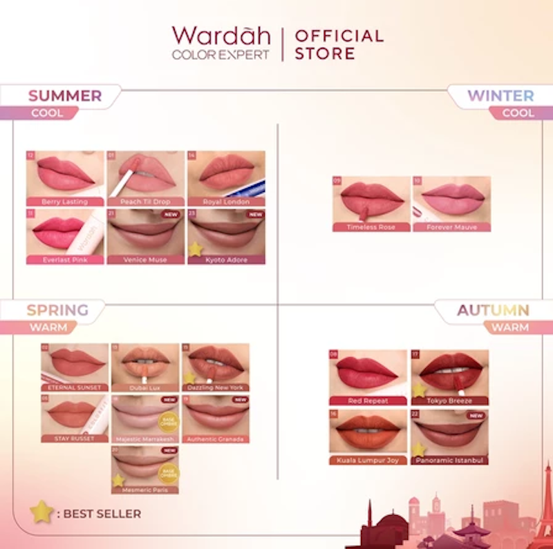Colorfit Last All Day Lip Paint Around the World Edition 18 Majestic Marrakesh 2