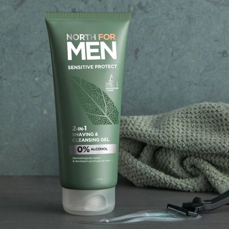 North for Men Sensitive Protect 2-in-1 Shaving & Cleansing Gel 2