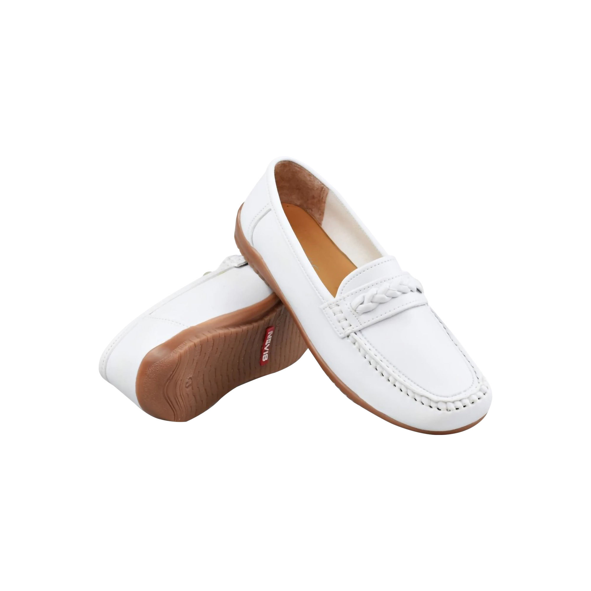 Nevis Sepatu Slip On Berlin Rampel Putih