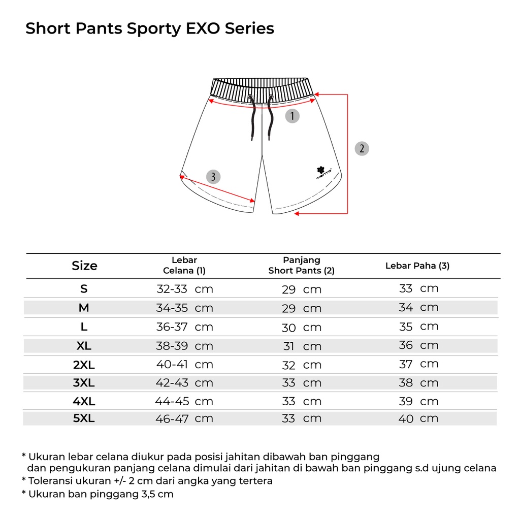 Tiento Short Pants Sporty Exo Series