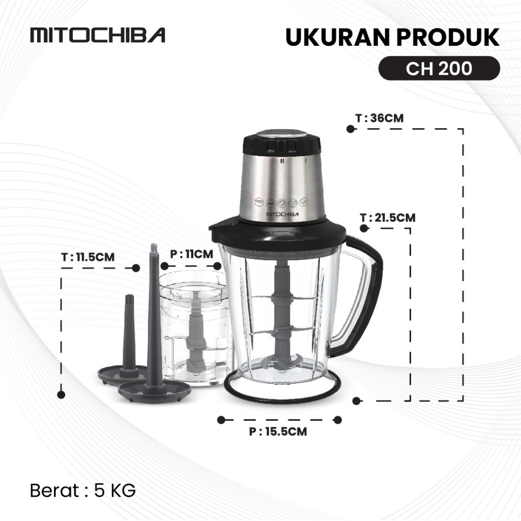 Mahakarya Sukses Indonesia Mitochiba Magic Chopper CH200