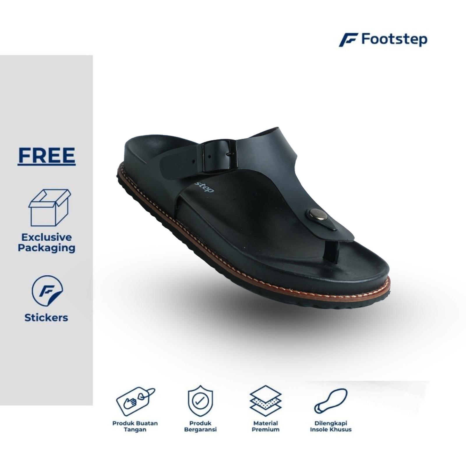 Soudara Abyudaya Abadi Footstep Footwear Sandal Jepit Tora Lux Black