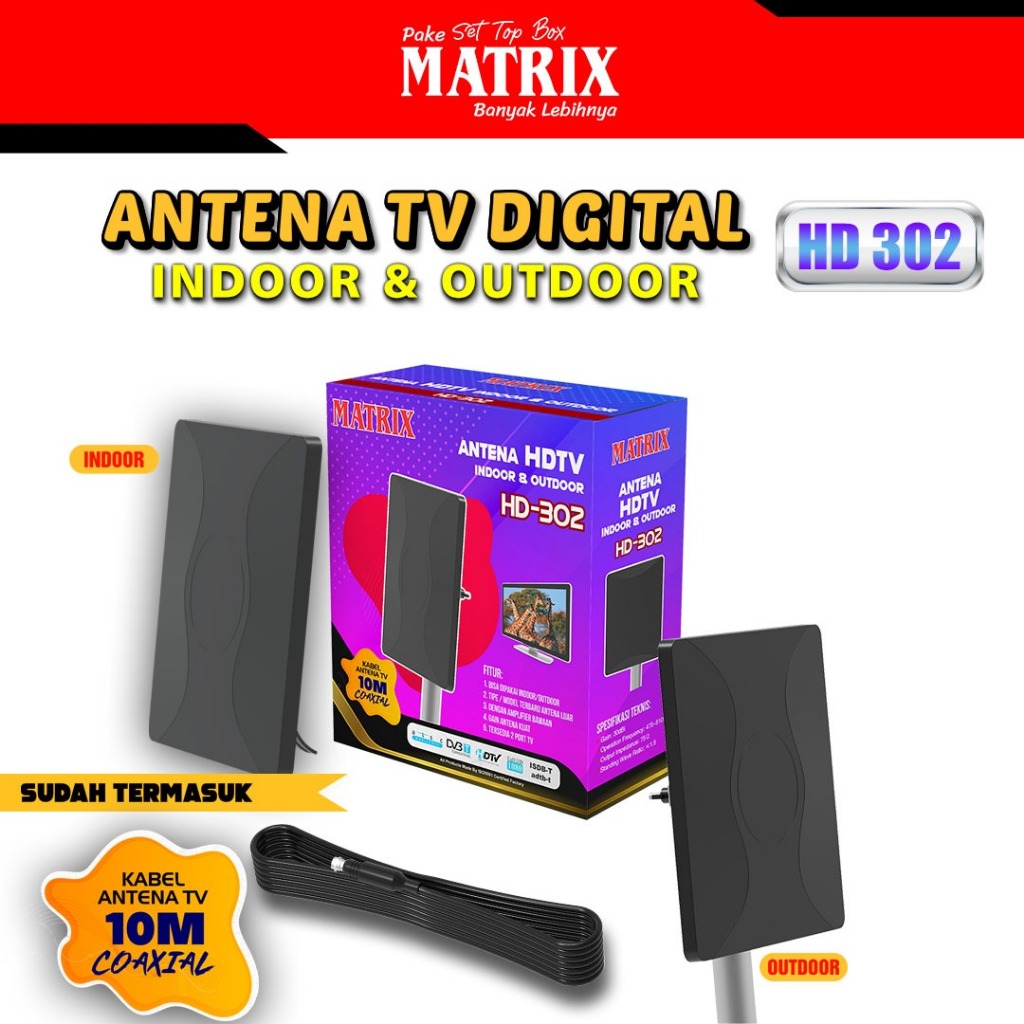 Stella Satindo Matrix Antena TV Digital HD-302