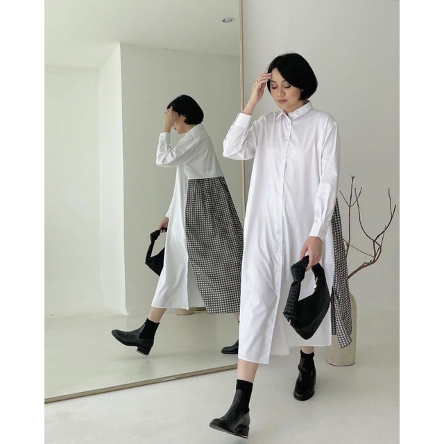 Trick & Tricky Two Tone Long Shirt