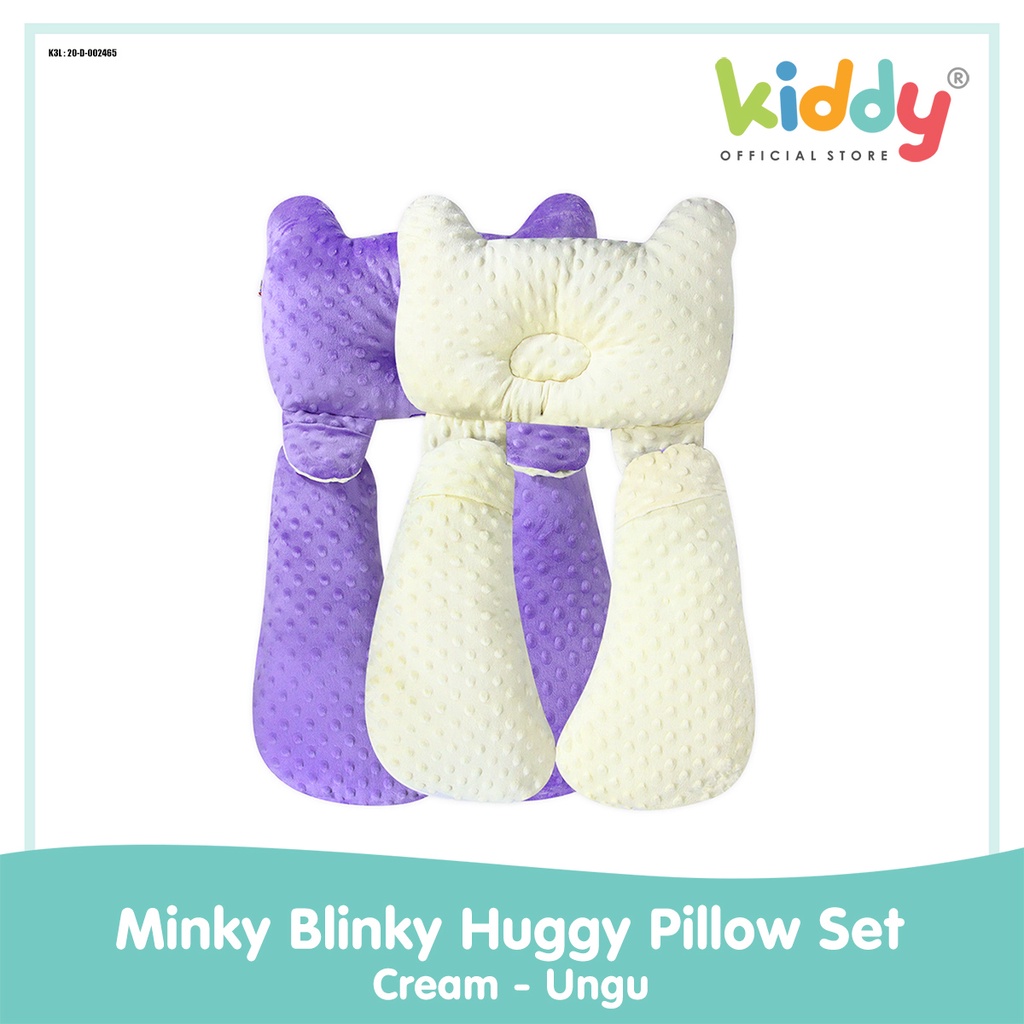 Minky Blinky Huggy Pillow Set 3