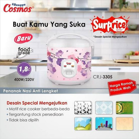 Star Cosmos Cosmos Rice Cooker Anti Lengket CRJ-3305