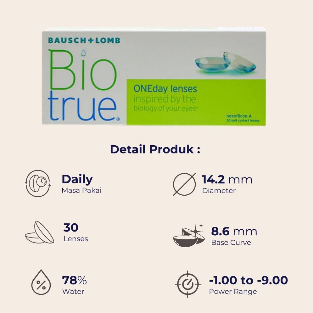 Bausch & Lomb Bausch + Lomb Biotrue ONEday Lenses