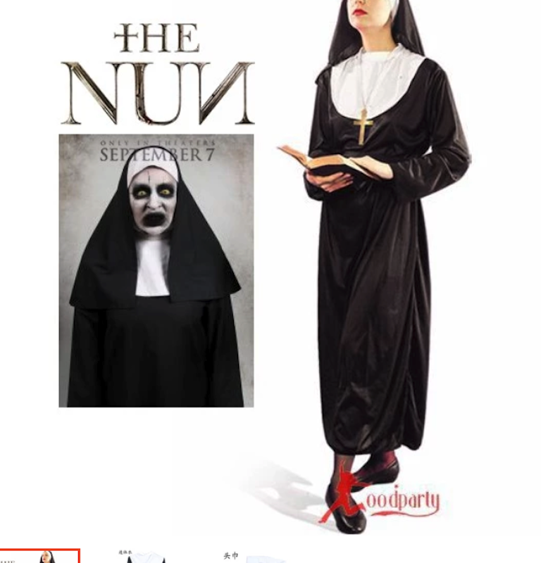 Cosplay Valak The Nun 2