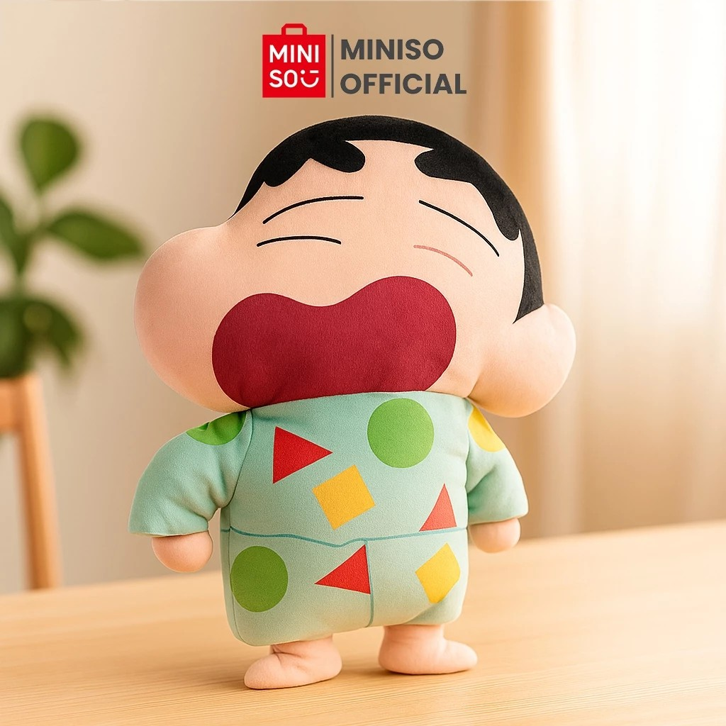 Miniso Lifestyle Trading Indonesia MINISO Crayon Shinchan Collection Soft Pillow