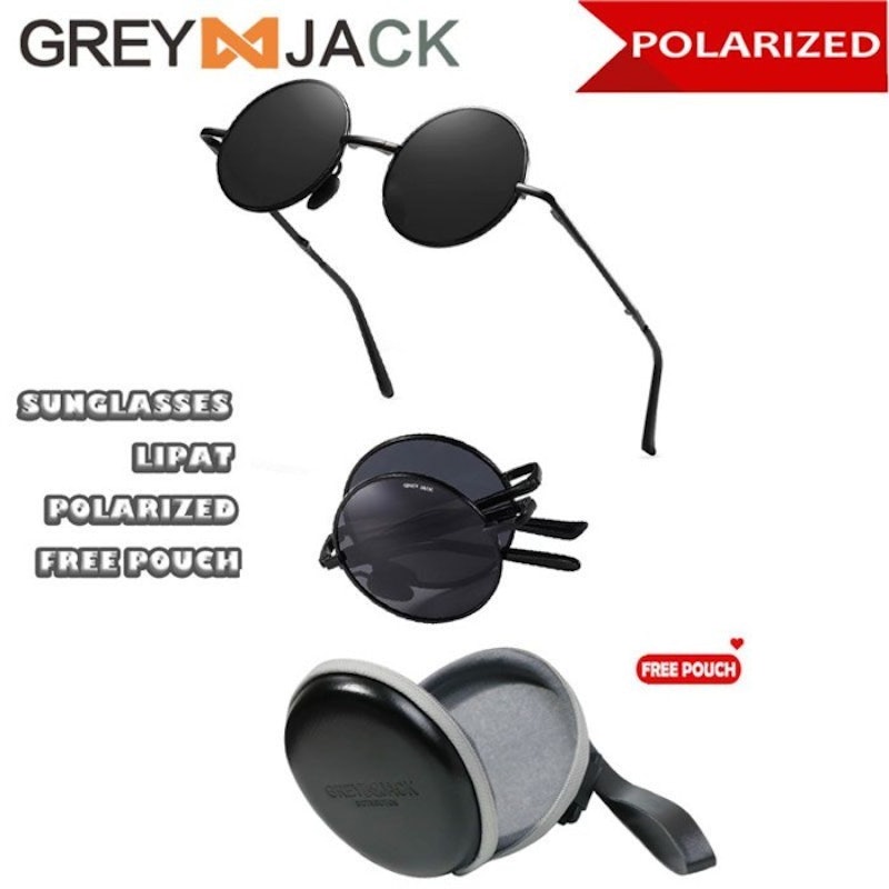 Grey Jack Sunglasses Polarized Foldable 4