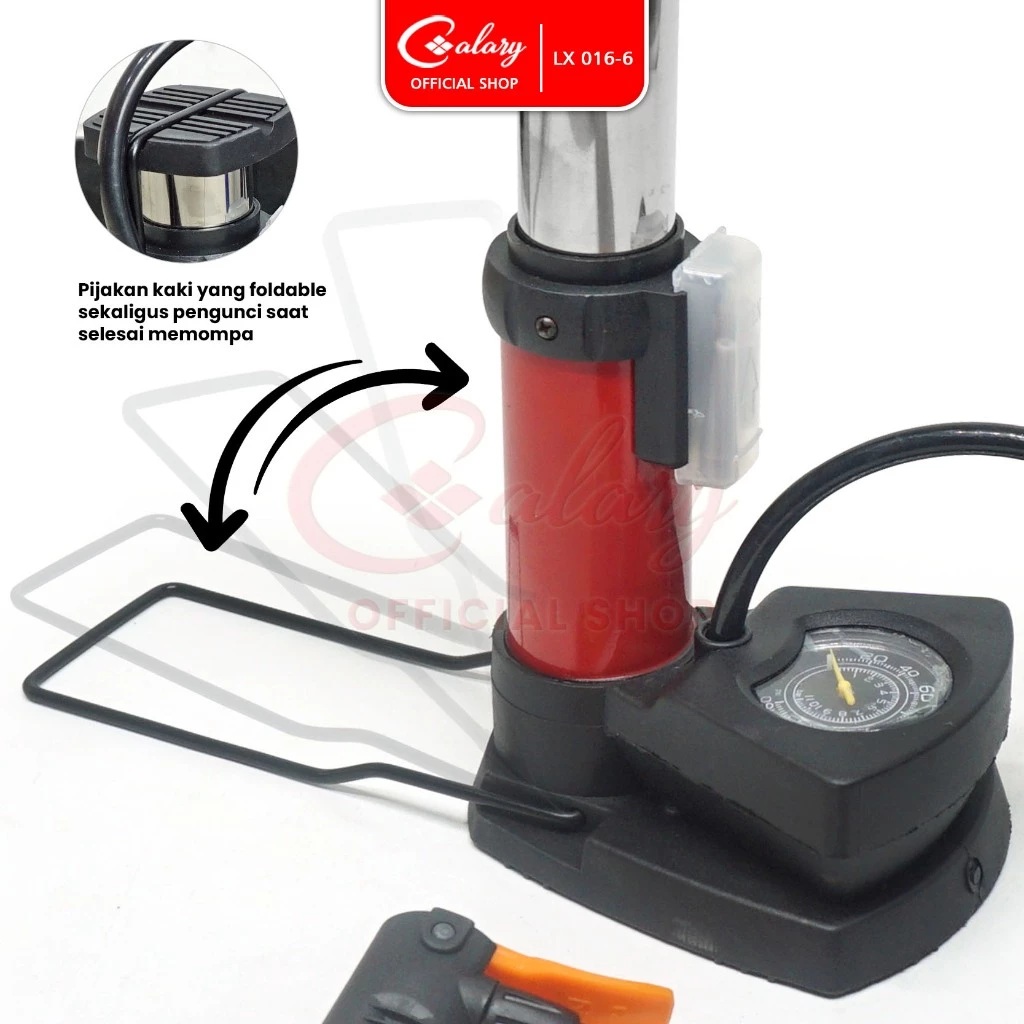 Speeds Indonesia Speeds Mini Foot Pump Portable LX 016-6