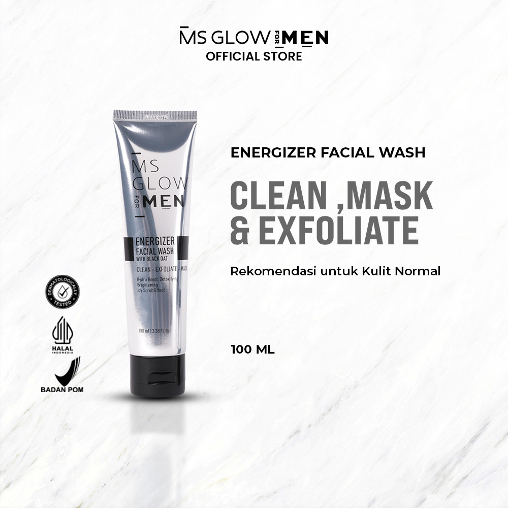 Kosmetika Cantik Indonesia  MS Glow For Men Energizer Facial Wash