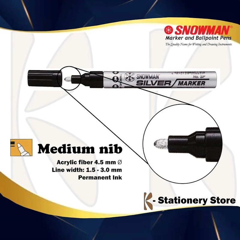 Snowman Paint Marker Medium Tip 3
