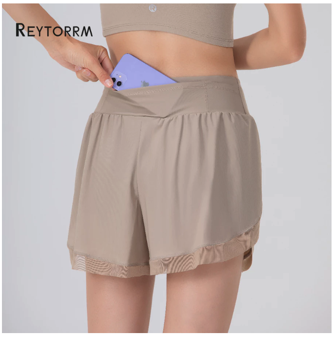 Reytorrm Celana Olahraga Pendek Wanita Running  3