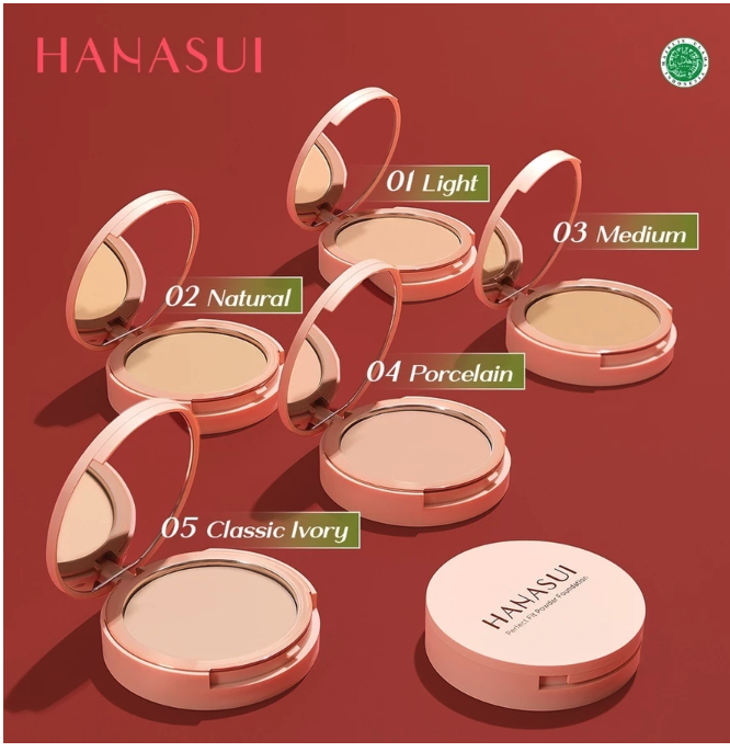 Eka Jaya Internasional Hanasui Perfect Fit Powder Foundation 03 Medium