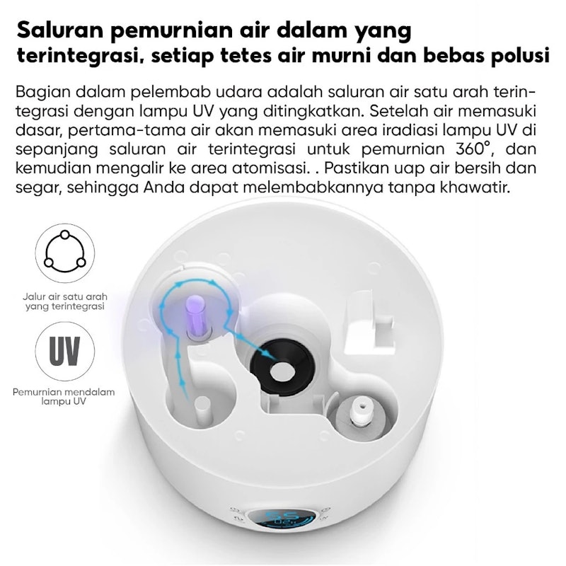 Deerma 4 Touch Version Humidifier Touch Sensor Colorful LED 5L 3