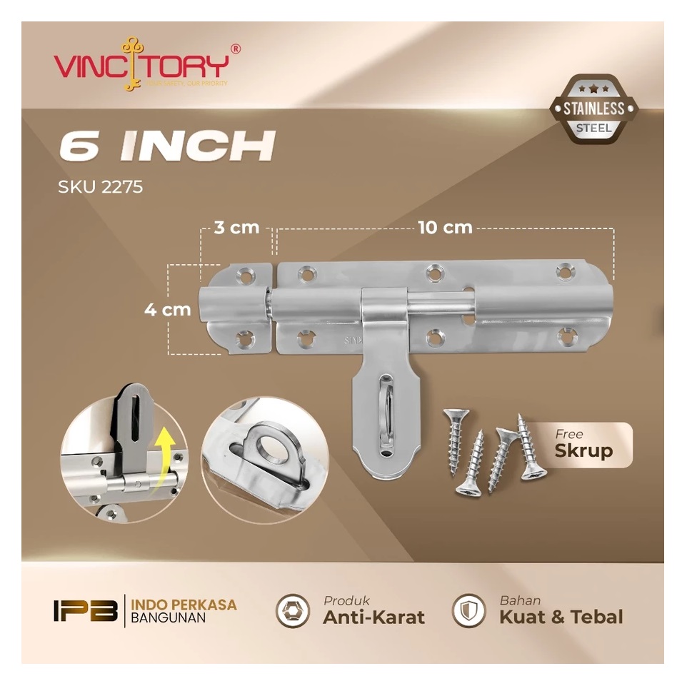Vincitory Grendel Overval Stainless Premium 2