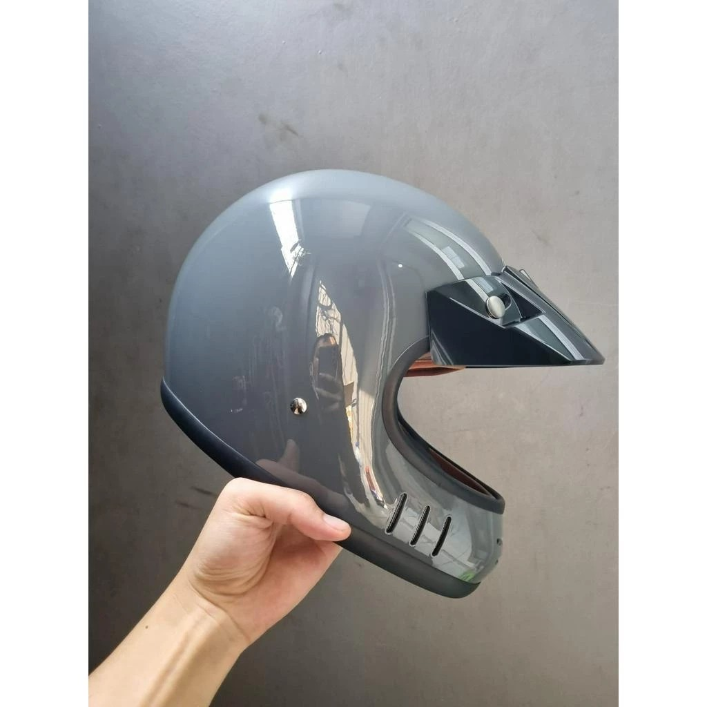 ZEUS Helmets Industrial ZEUS Grey Glossy Cakil Retro ZS-816C