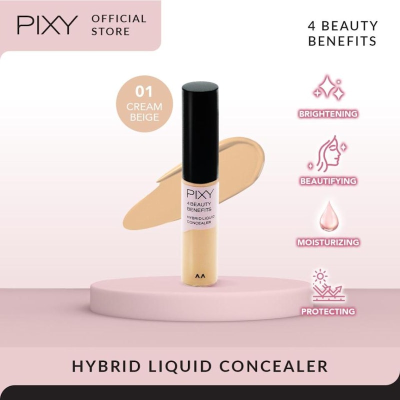 4 Beauty Benefits Hybrid Liquid Concealer 01 Cream Beige 3