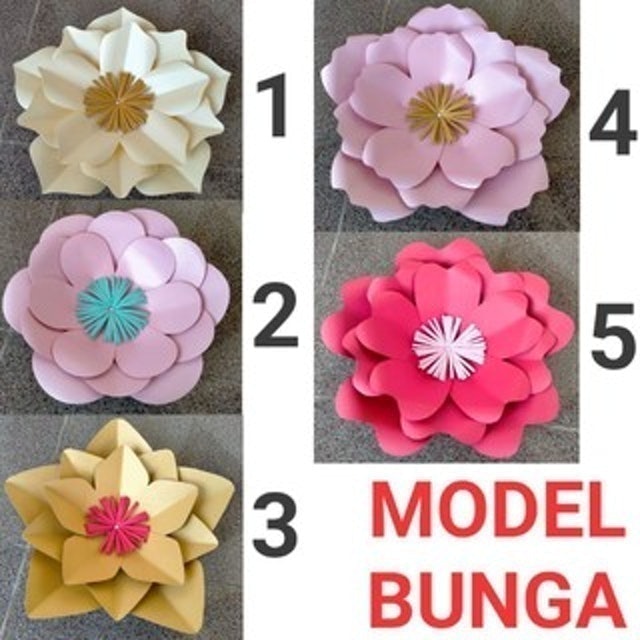 Paper Flower Backdrop Simple 4