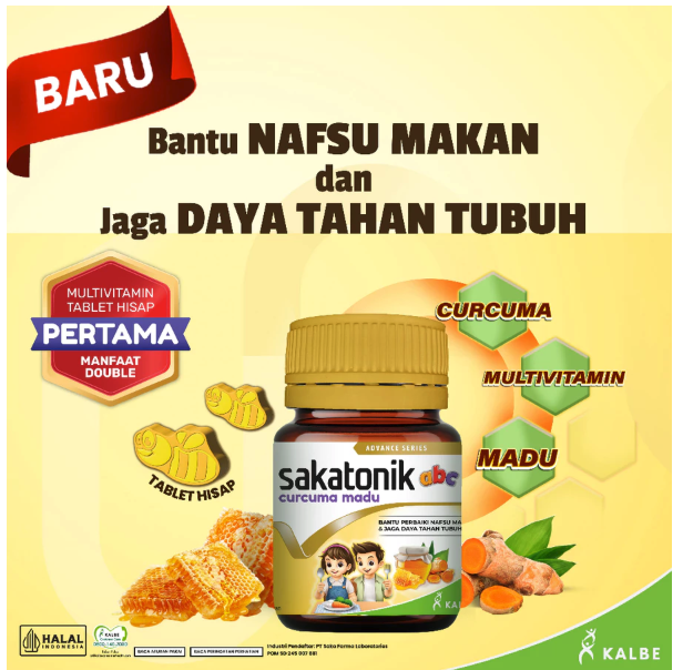 Kalbe Farma Sakatonik ABC Curcuma Madu