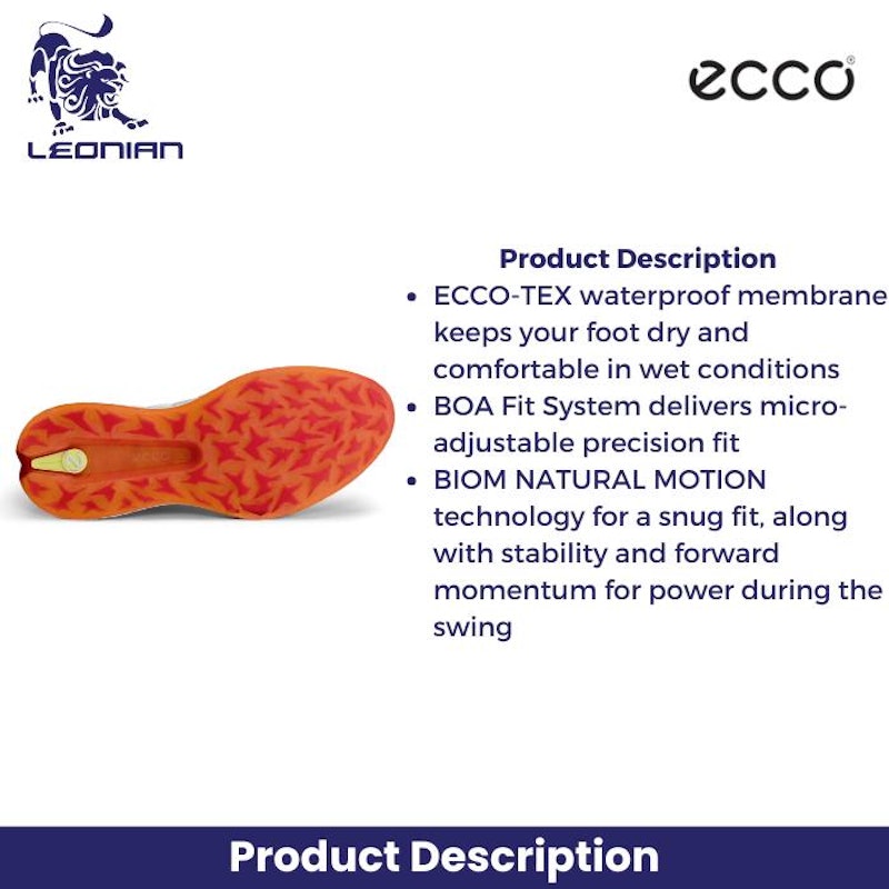 Ecco Women’s Biom Hybrid 5 Boa Waterproof Golf Shoe 4