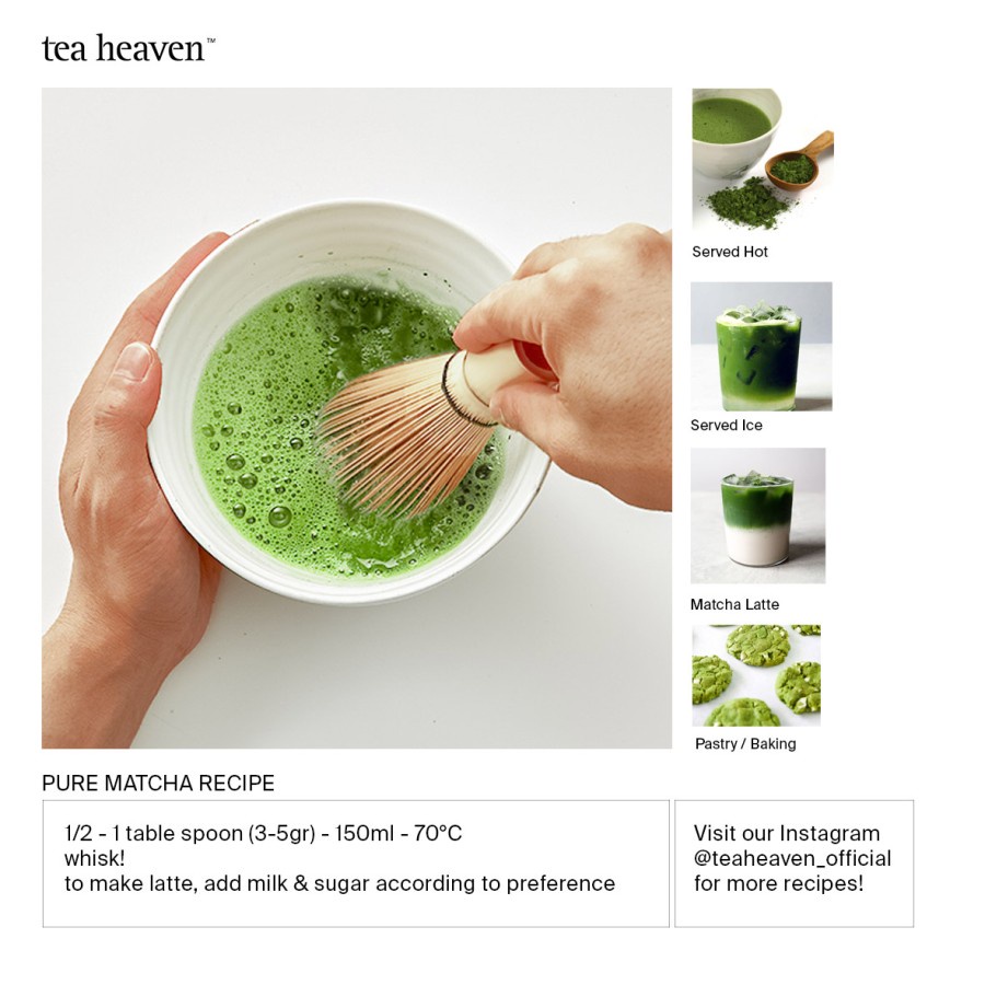 Tea Heaven Indonesia Tea Heaven Pure Japanese Matcha Powder Bakers