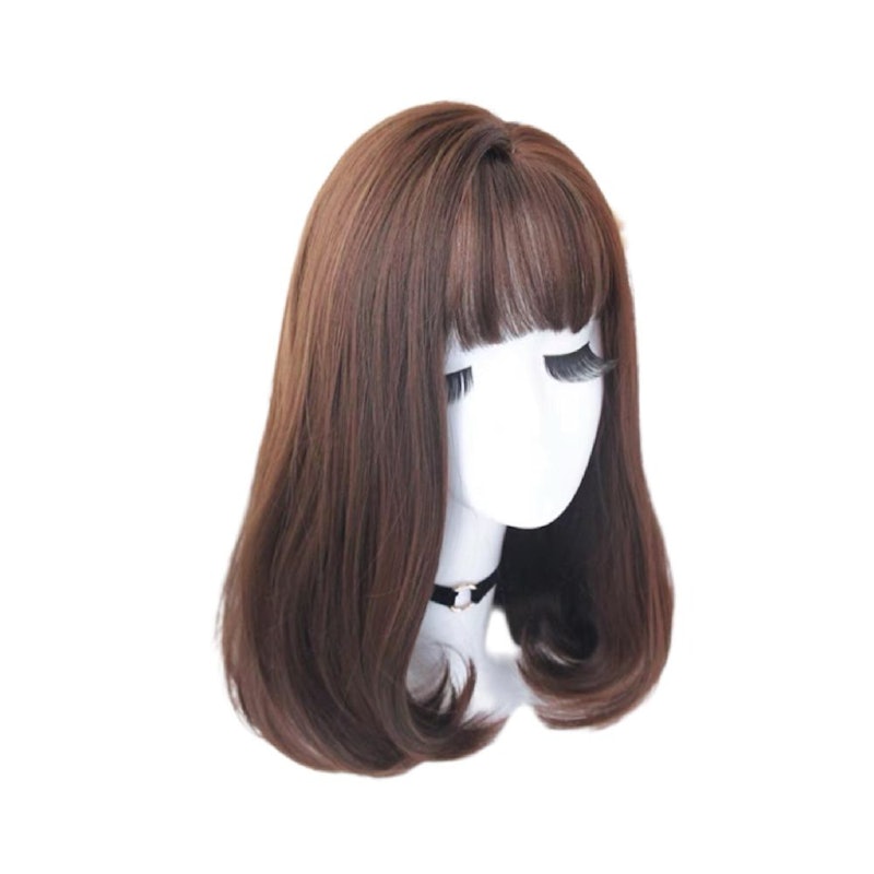 Full Wig Korean Blow 45 cm Cold Brown 1